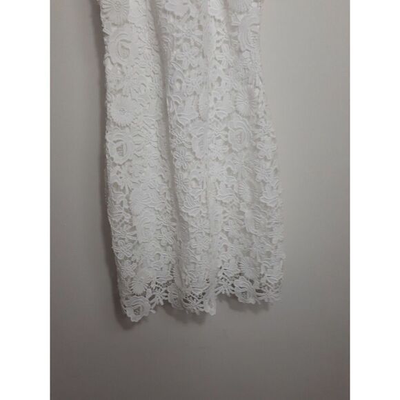 Lulu's Dress White‎ Lace Love Poem Mini Dress Size X-Small - Picture 7 of 9